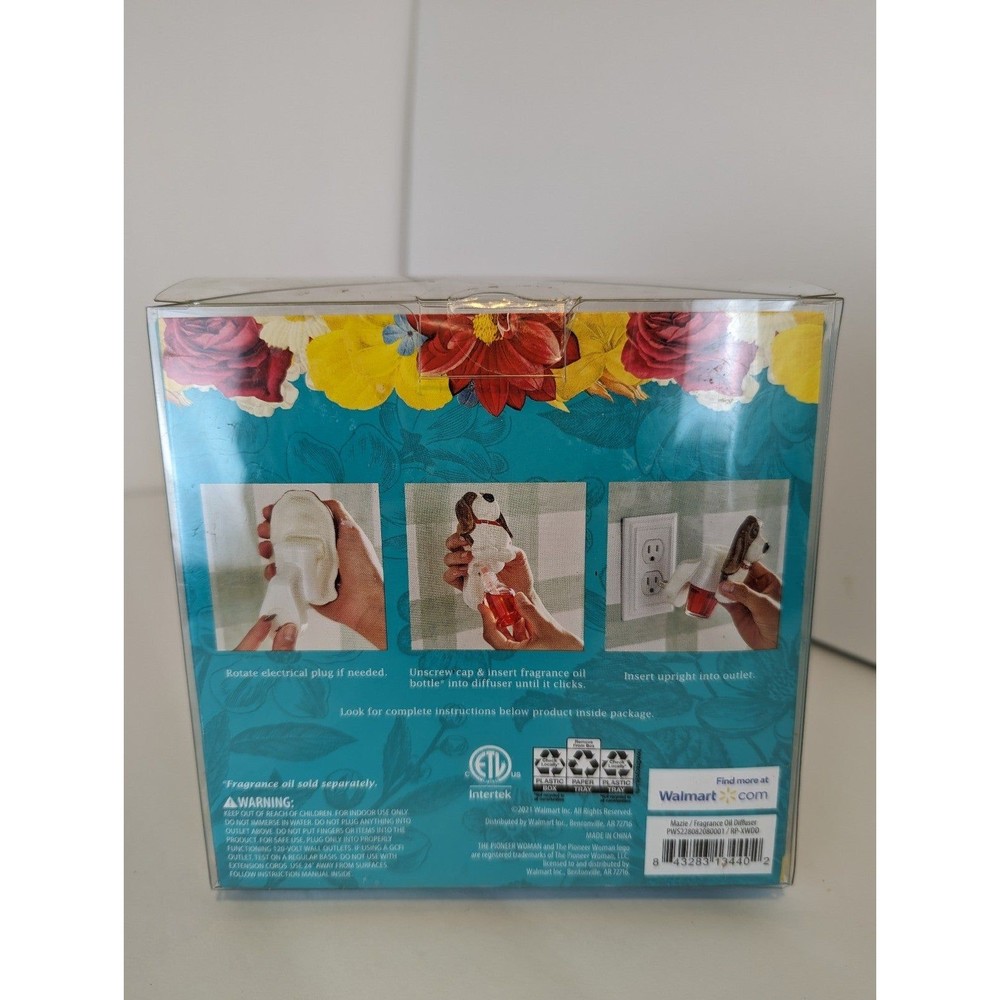 Pioneer Woman Plug In Fragrance Oil Diffuser Country Garden Songbird with Box - Picture 6 of 6